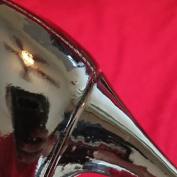 Stuart Weitzman Black Patent Peep Toe Heel - Picture 11 of 11